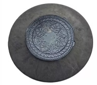 КРЫШКА КОЛОДЦА ПОЛИМЕРНО-ПЕСЧАНАЯ (КОНУС-ЛЮК) ЧЕРНАЯ