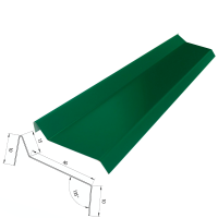 new разм Шинглас планка примыкания в плёнке зелёный 6005