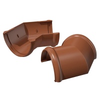 Угол желоба 135 Verat Коричневый