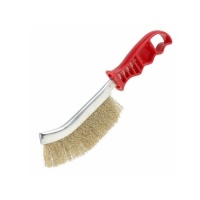 КОРЩЕТКА С ИЗОГНУТОЙ ПЛАСТИКОВОЙ РУЧКОЙ СТАЛЬНАЯ ТИП А