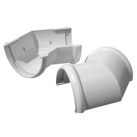 Угол желоба 135 Verat Белый